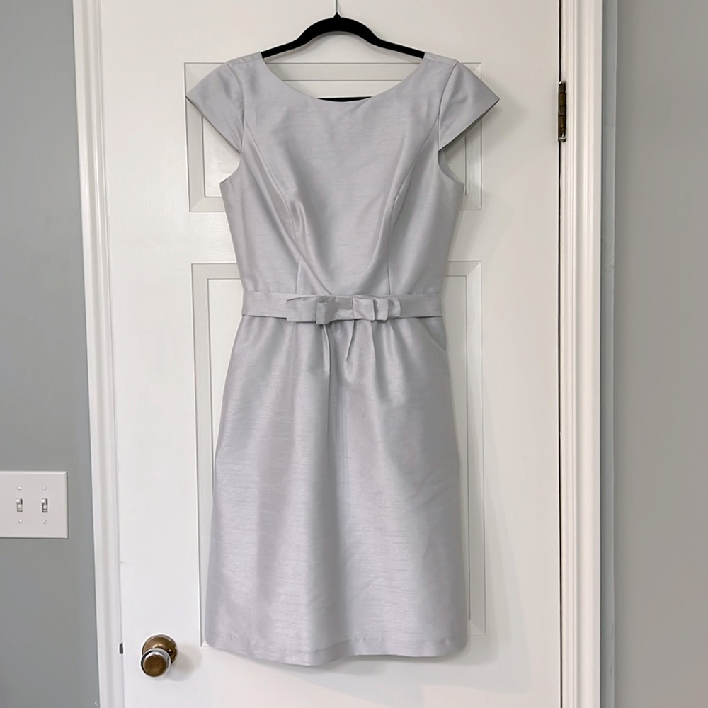 Alfred Sung silver satin dress